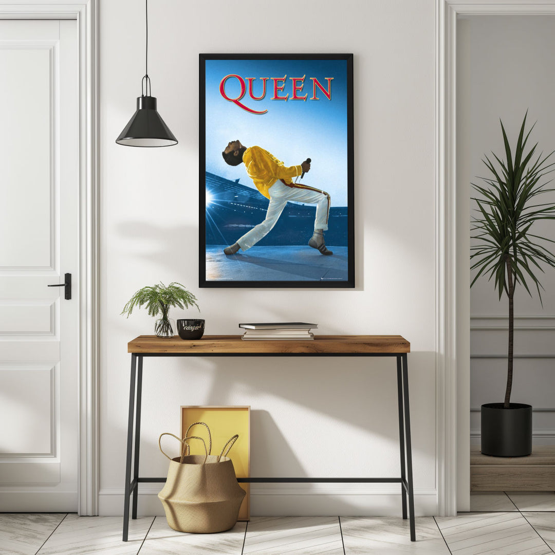 Background with Framed Poster