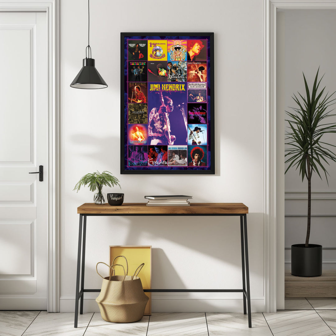 Background with Framed Poster