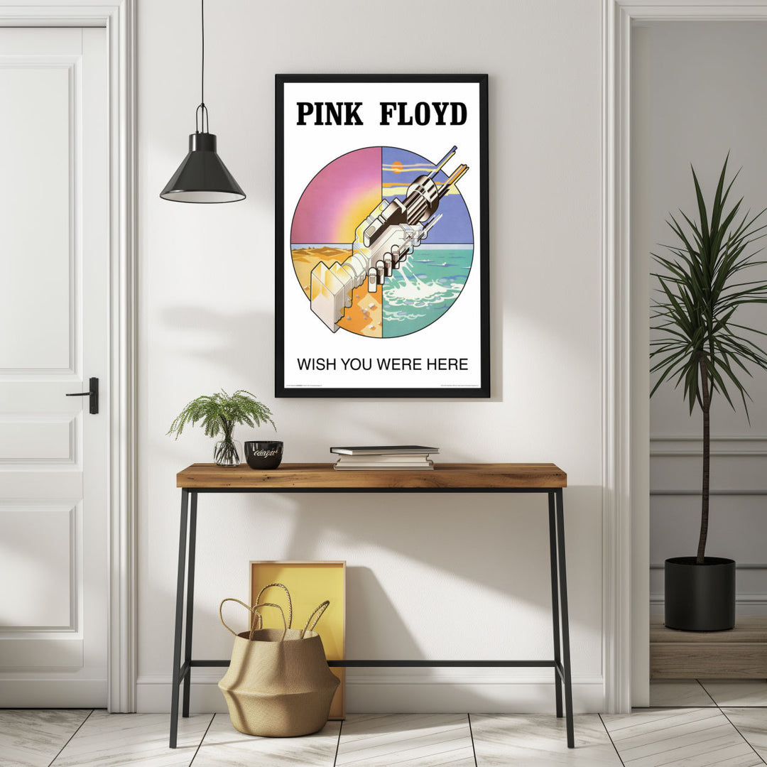 Background with Framed Poster