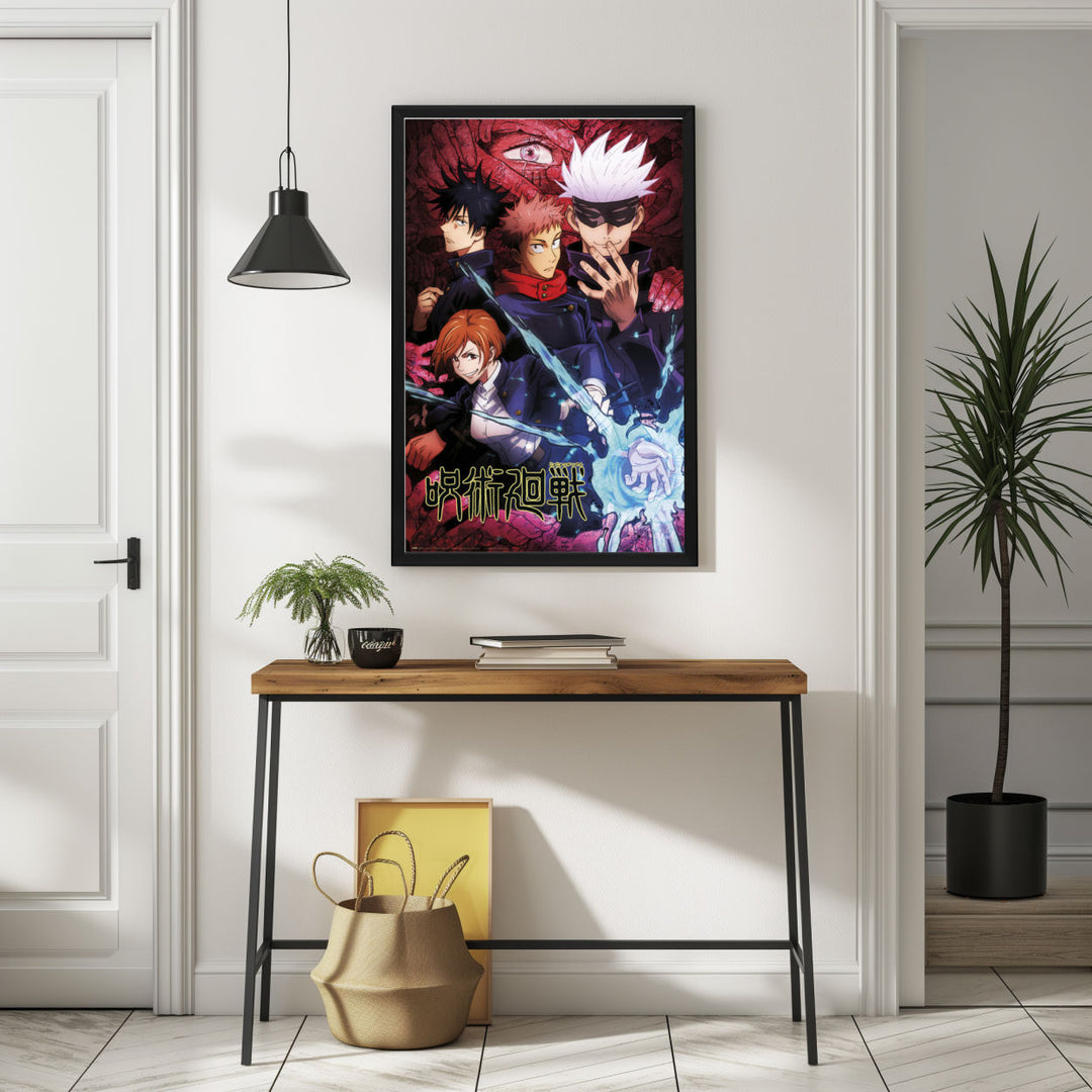 Background with Framed Poster