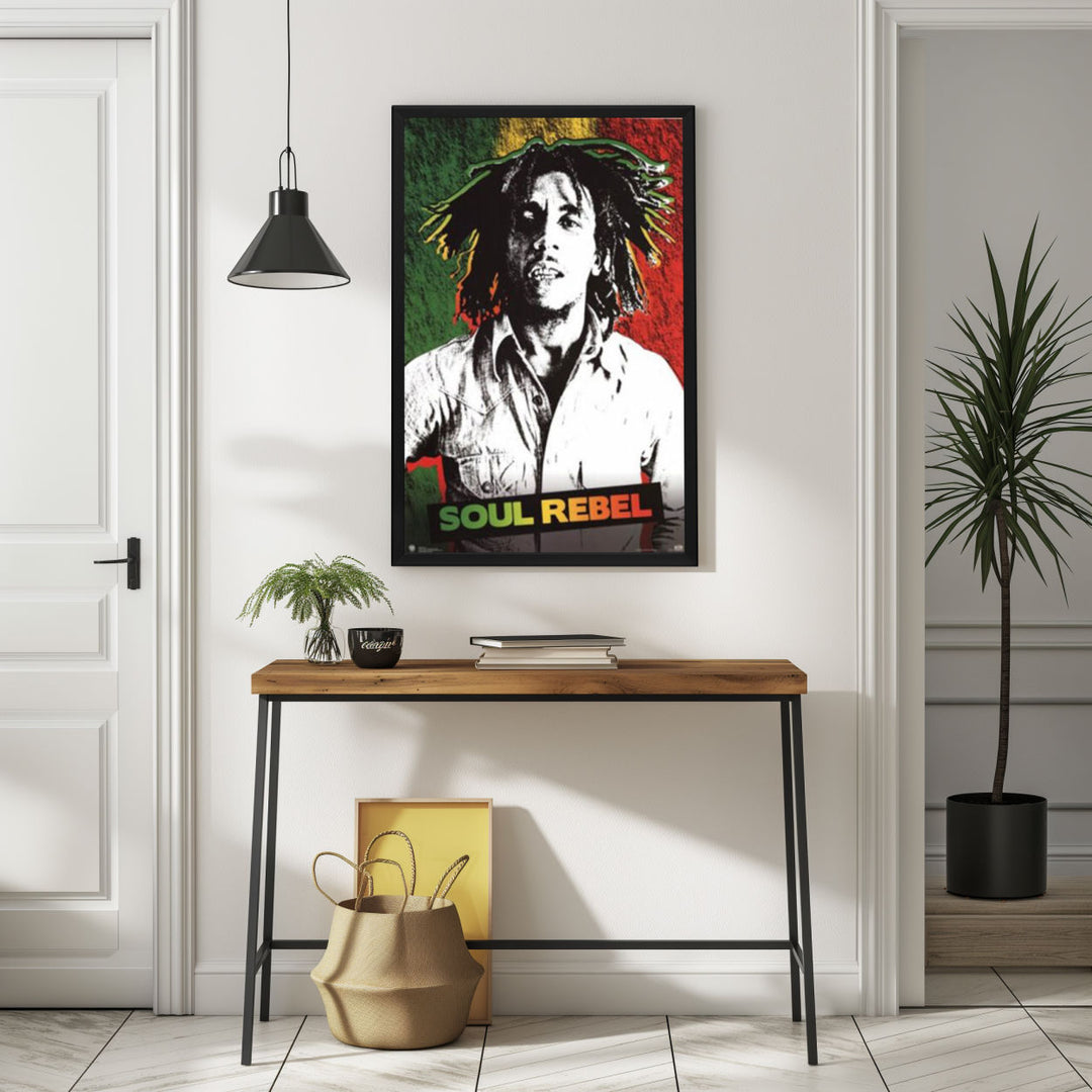 Background with Framed Poster
