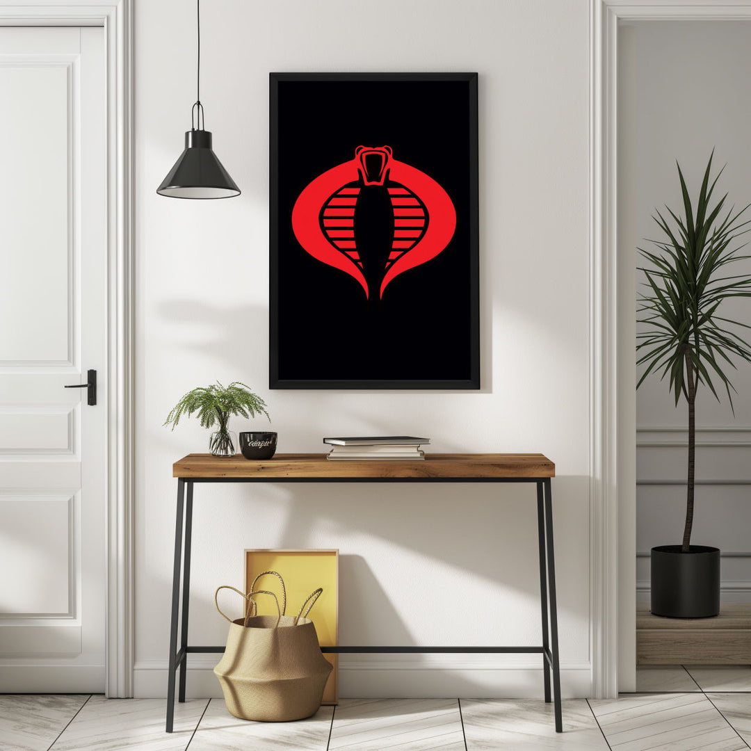 Background with Framed Poster