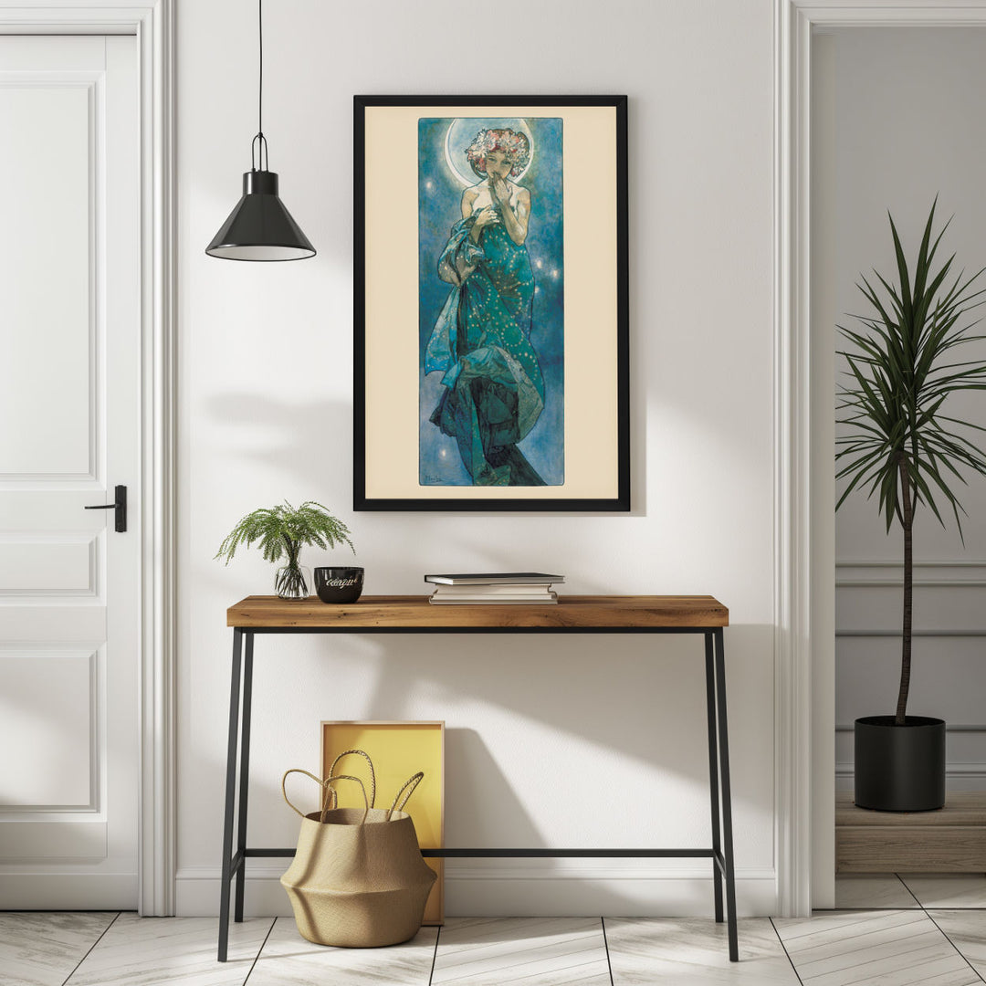 Background with Framed Poster