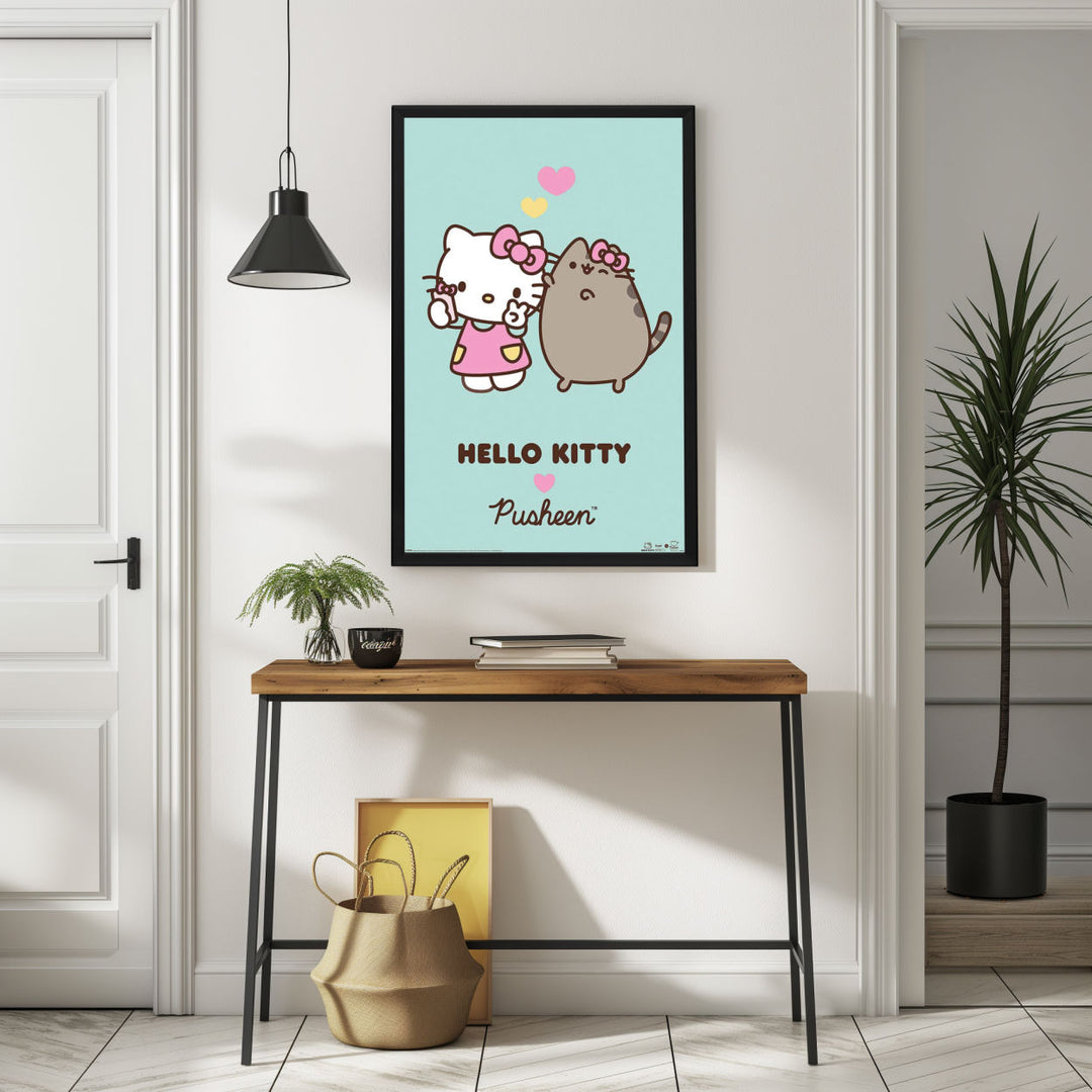 Background with Framed Poster
