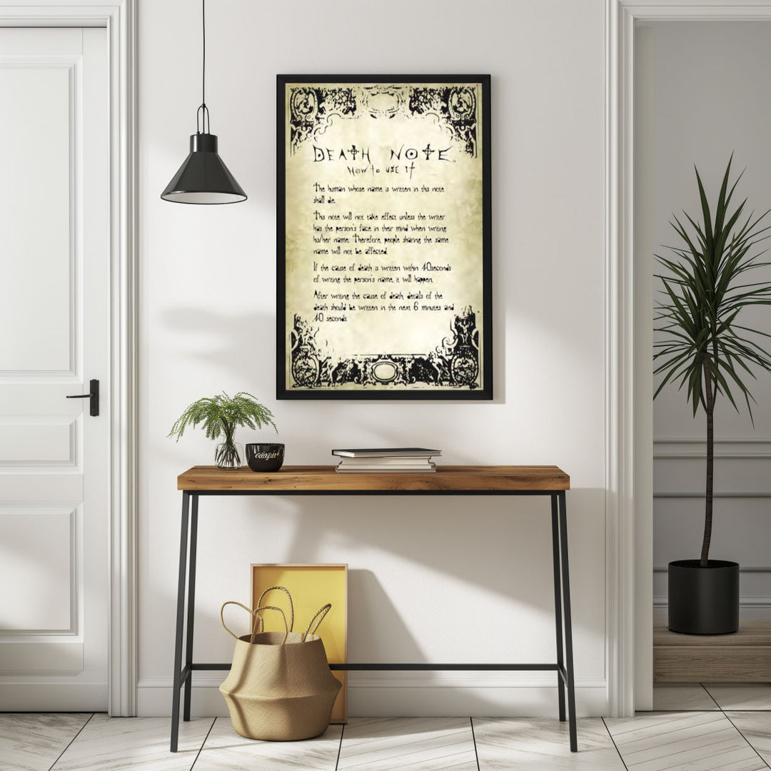 Background with Framed Poster