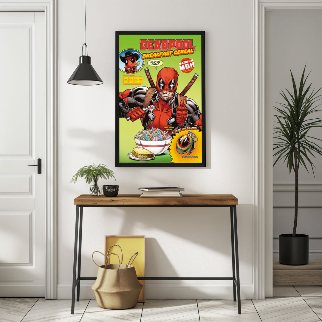 Background with Framed Poster