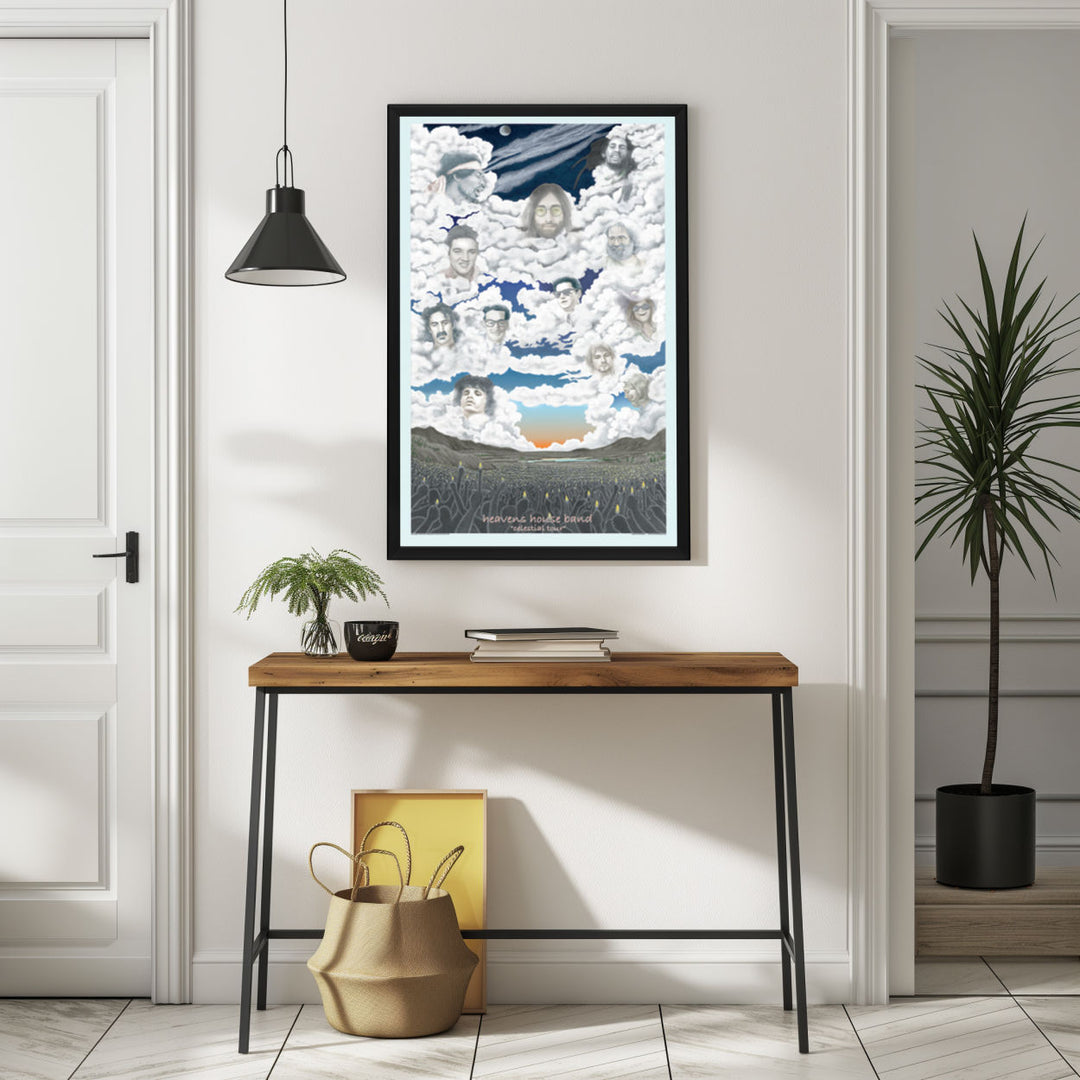 Background with Framed Poster