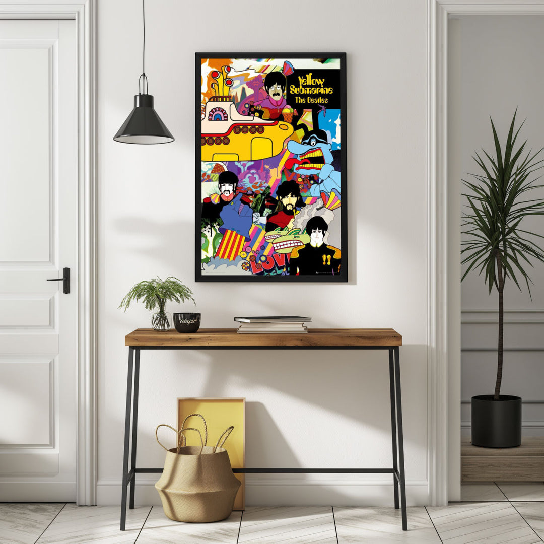 Background with Framed Poster