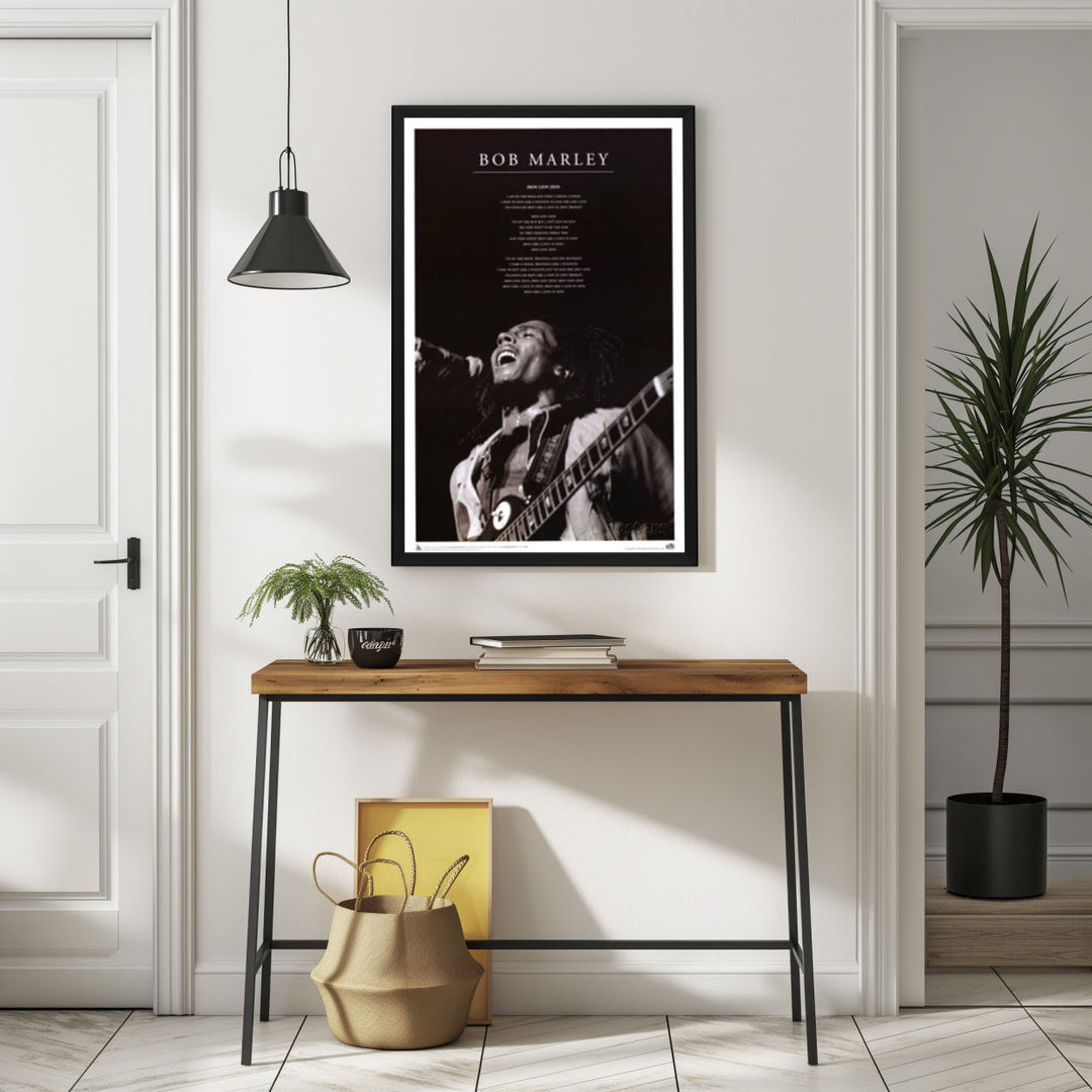 Background with Framed Poster