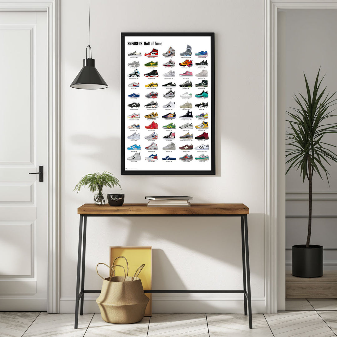 Background with Framed Poster