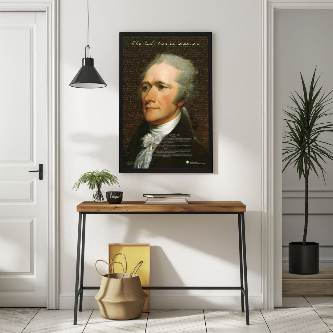 Background with Framed Poster