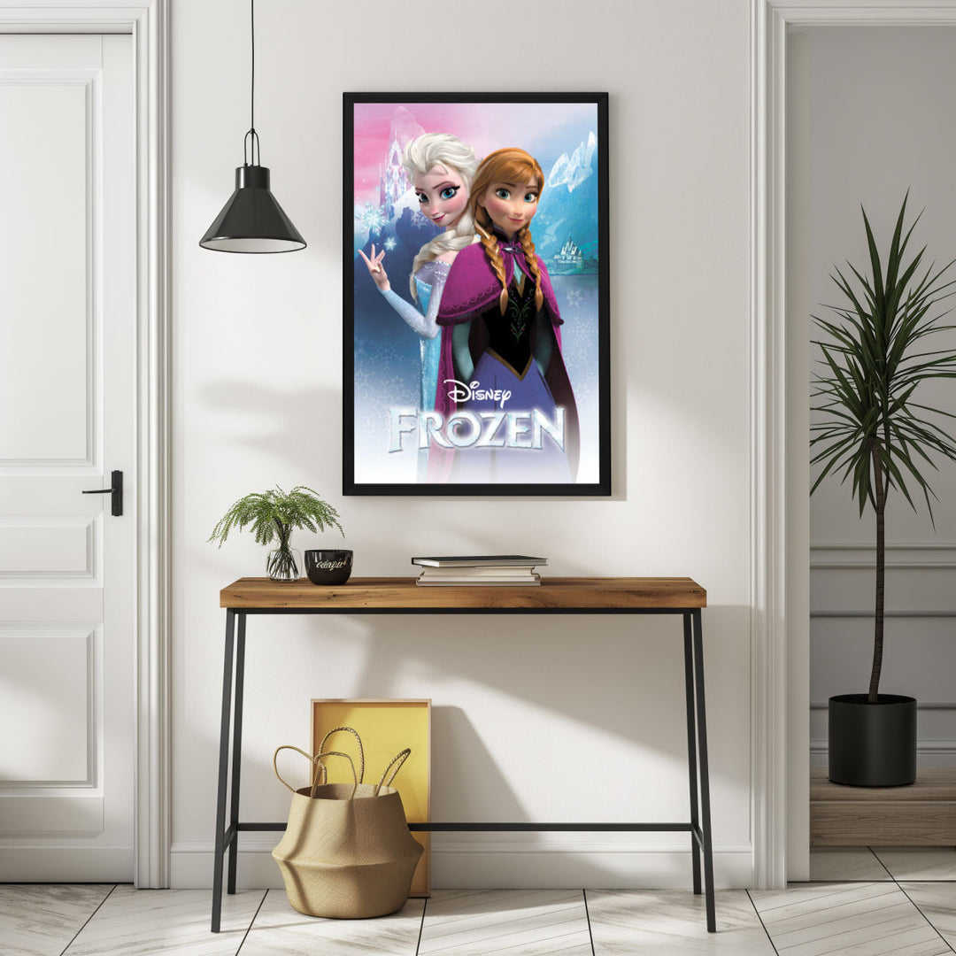 Background with Framed Poster