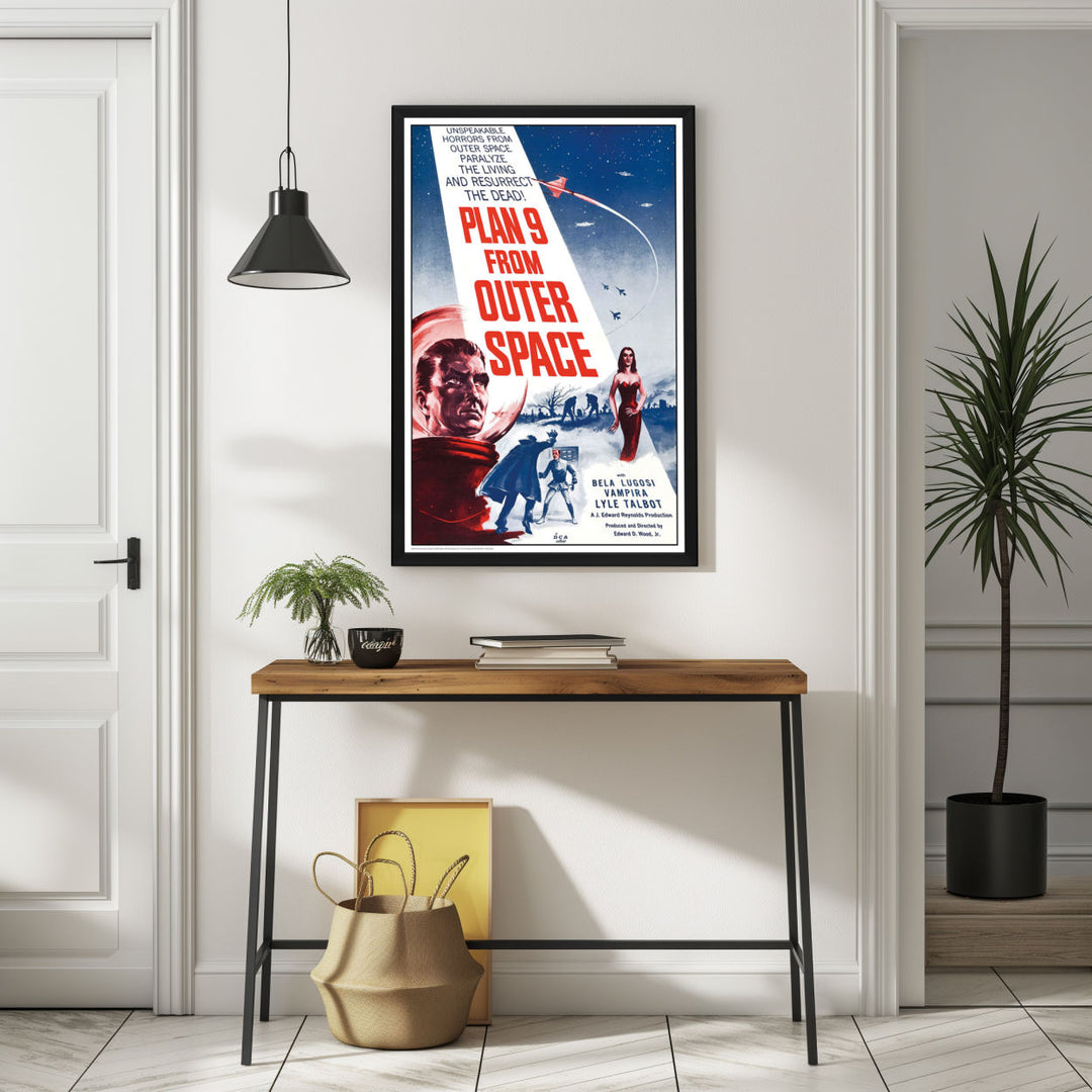 Background with Framed Poster