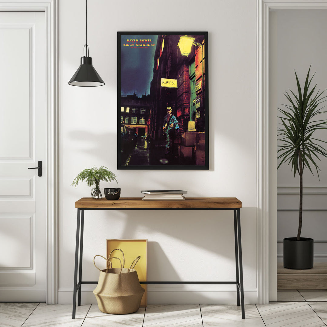 Background with Framed Poster