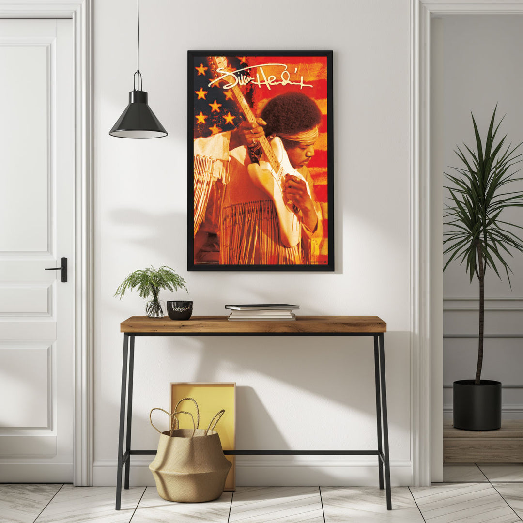 Background with Framed Poster