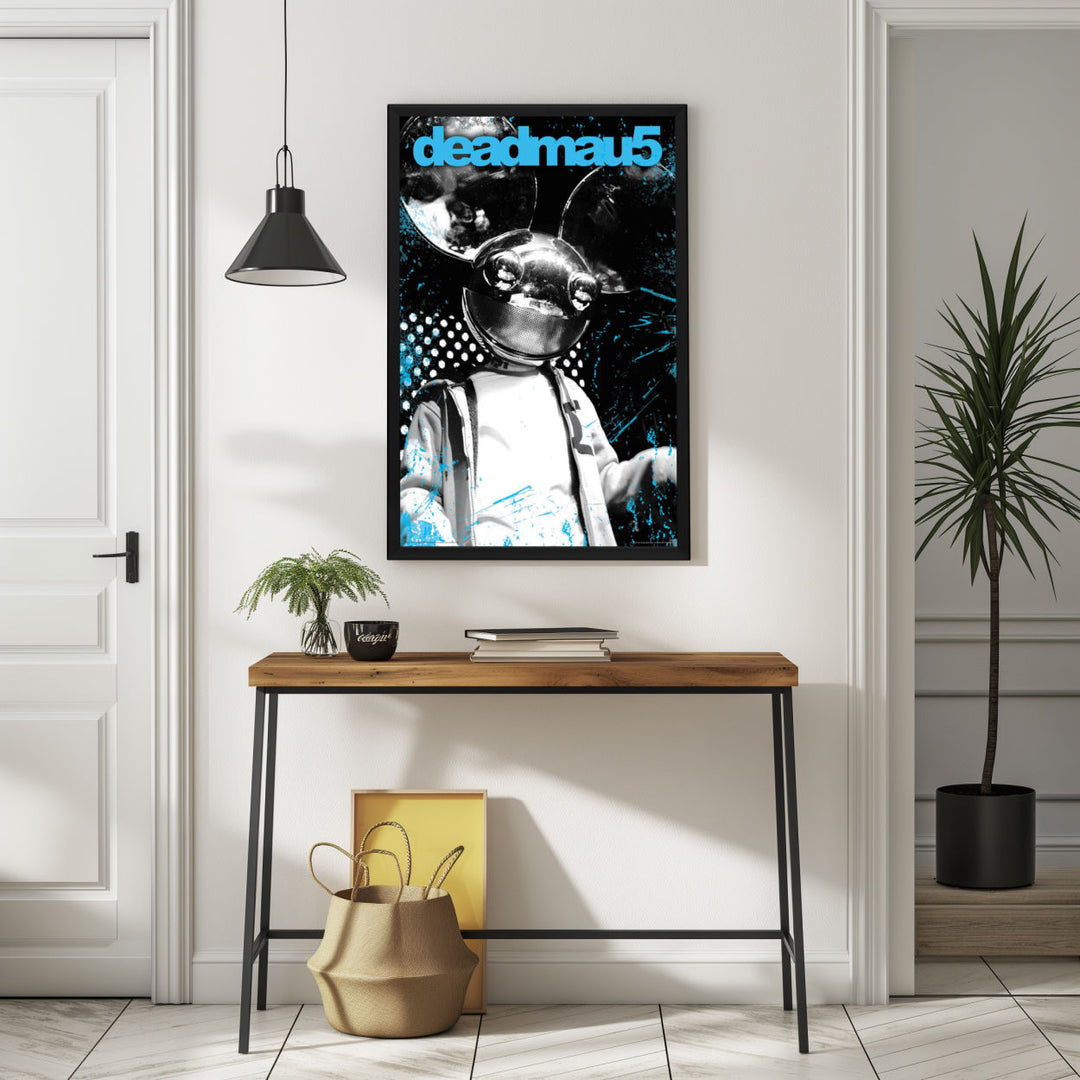 Background with Framed Poster