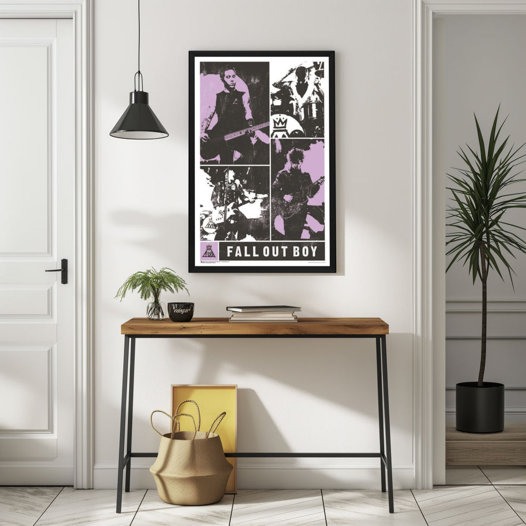 Background with Framed Poster