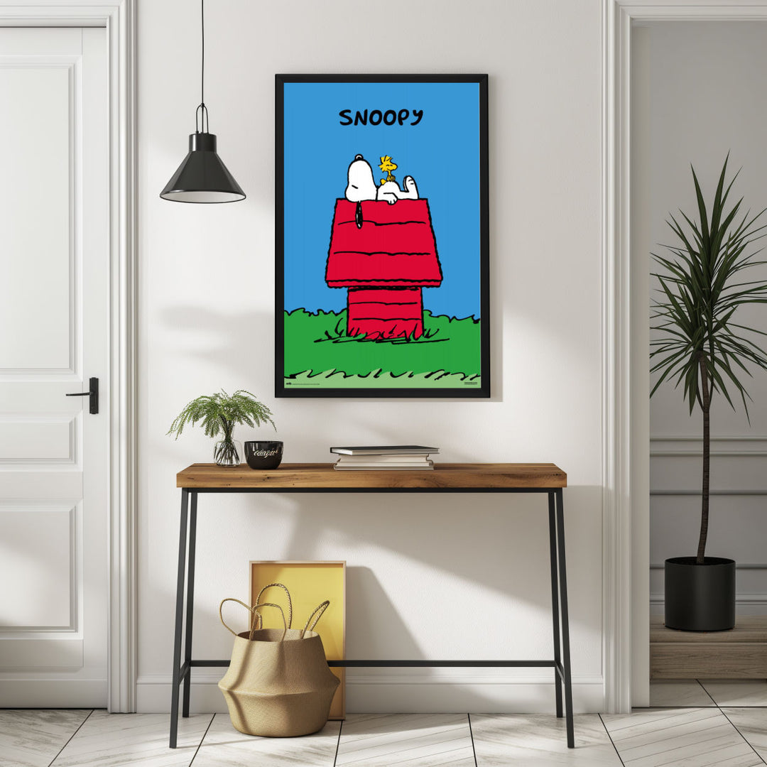 Background with Framed Poster