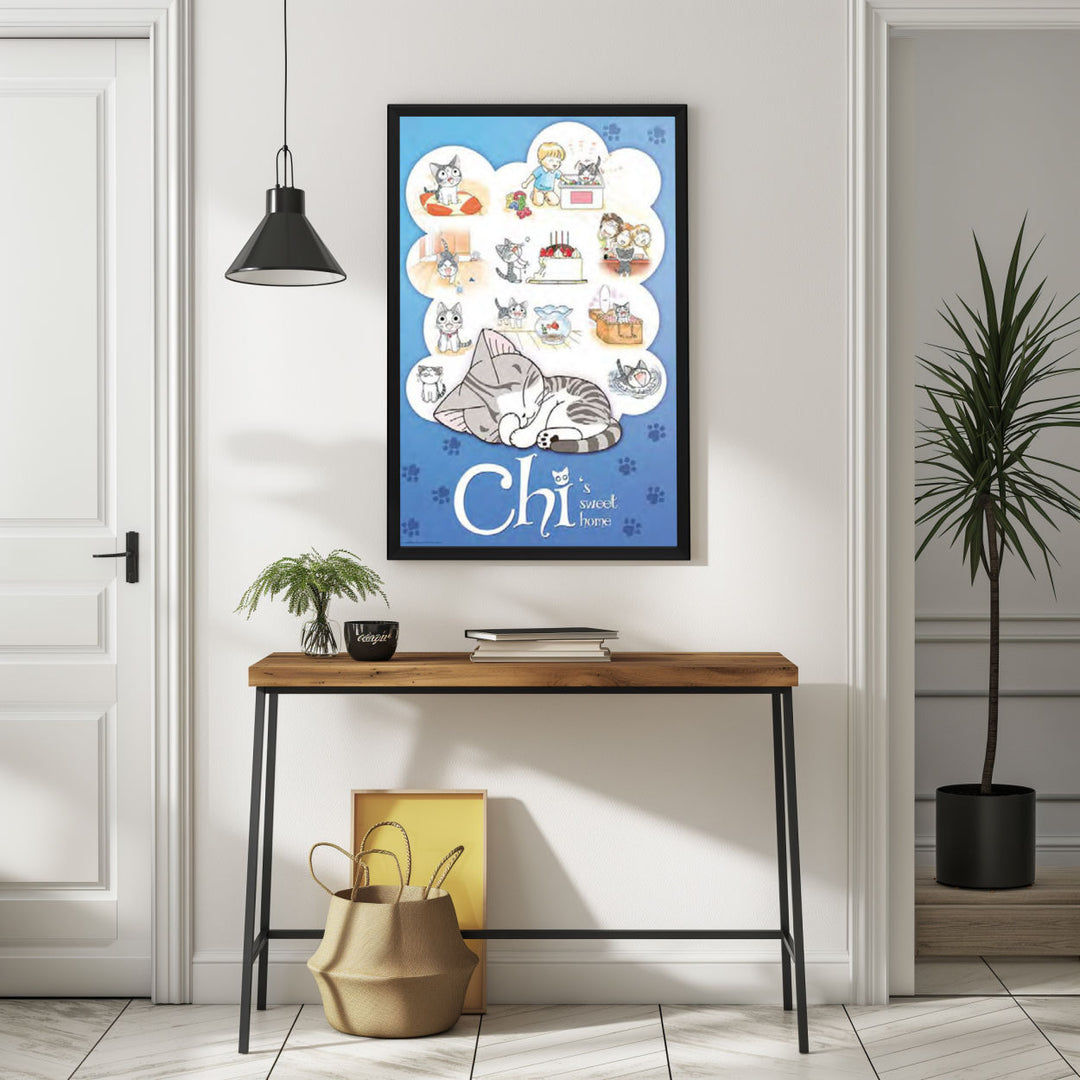 Background with Framed Poster