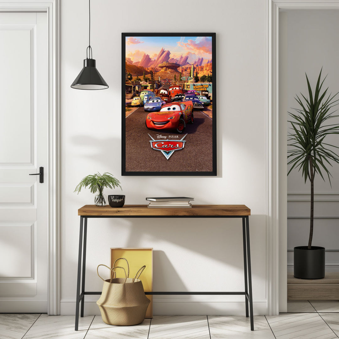 Background with Framed Poster