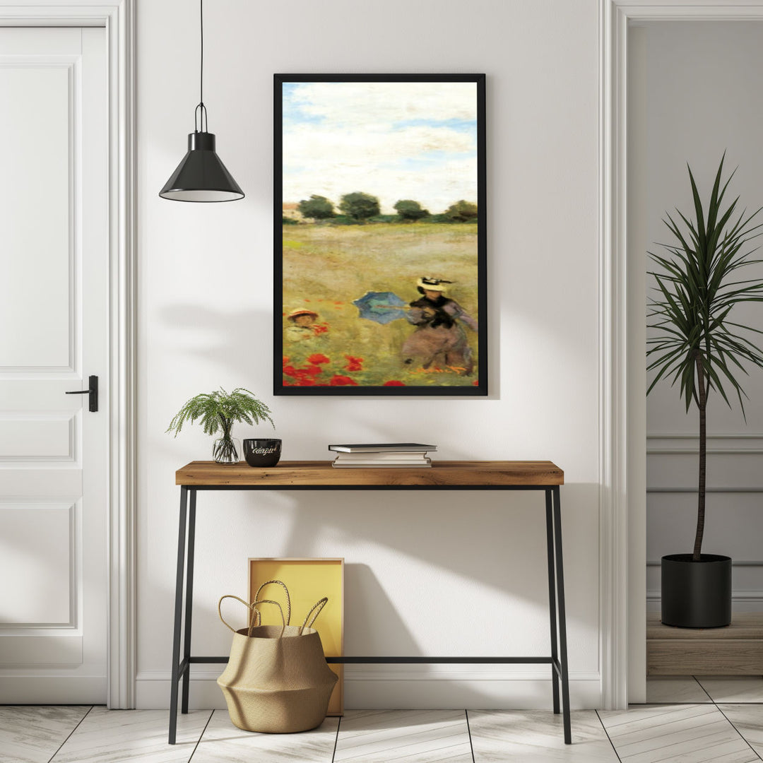 Background with Framed Poster