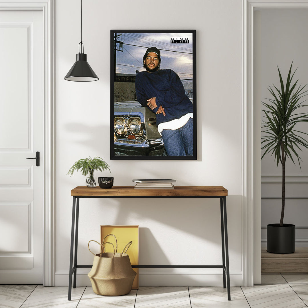Background with Framed Poster