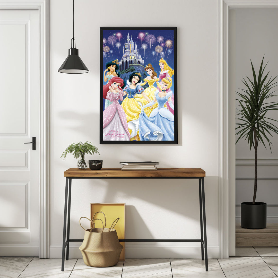 Background with Framed Poster
