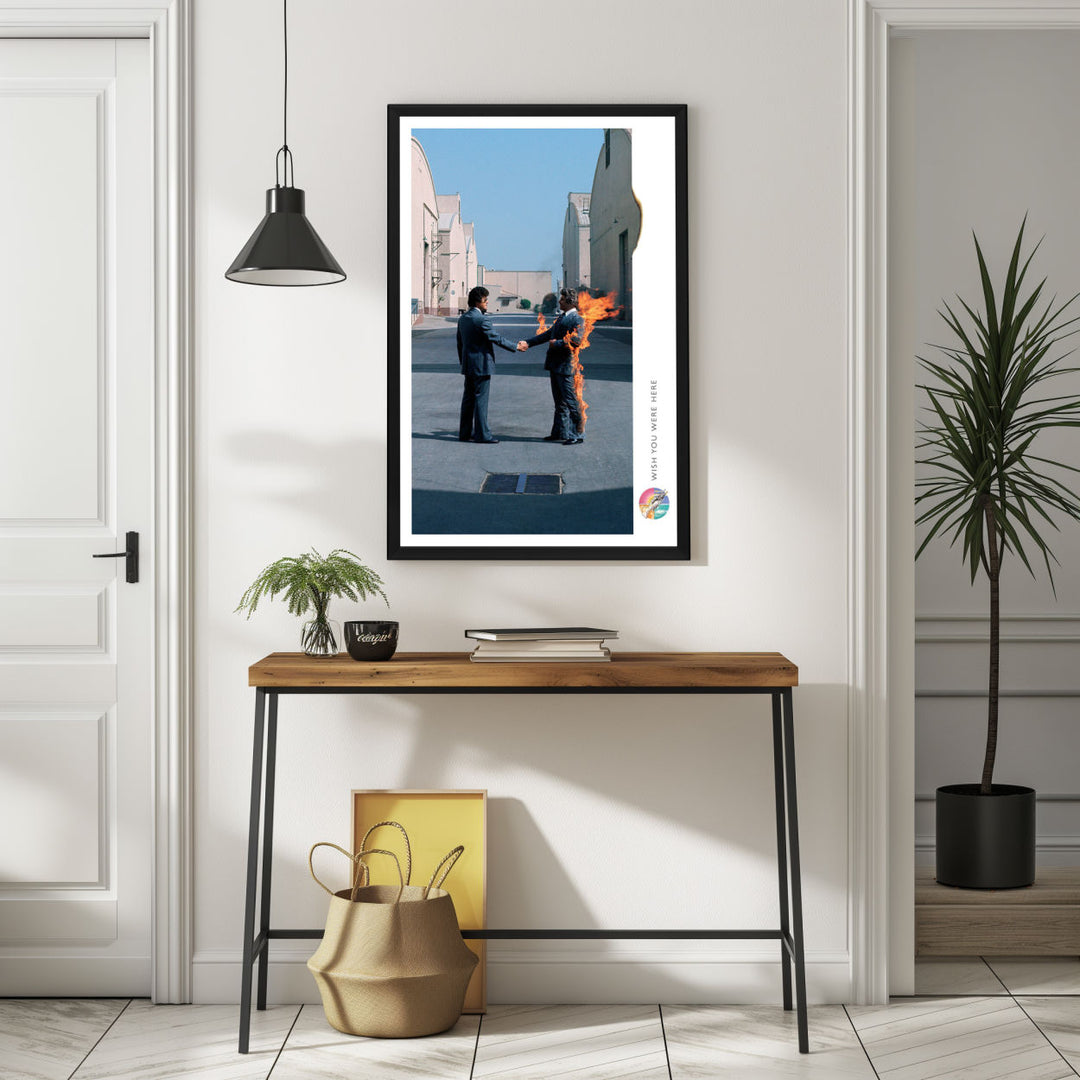 Background with Framed Poster