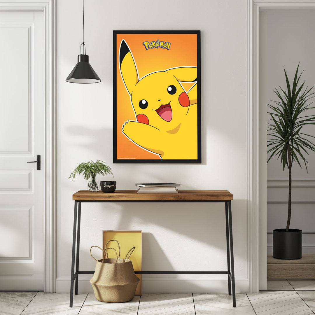 Background with Framed Poster