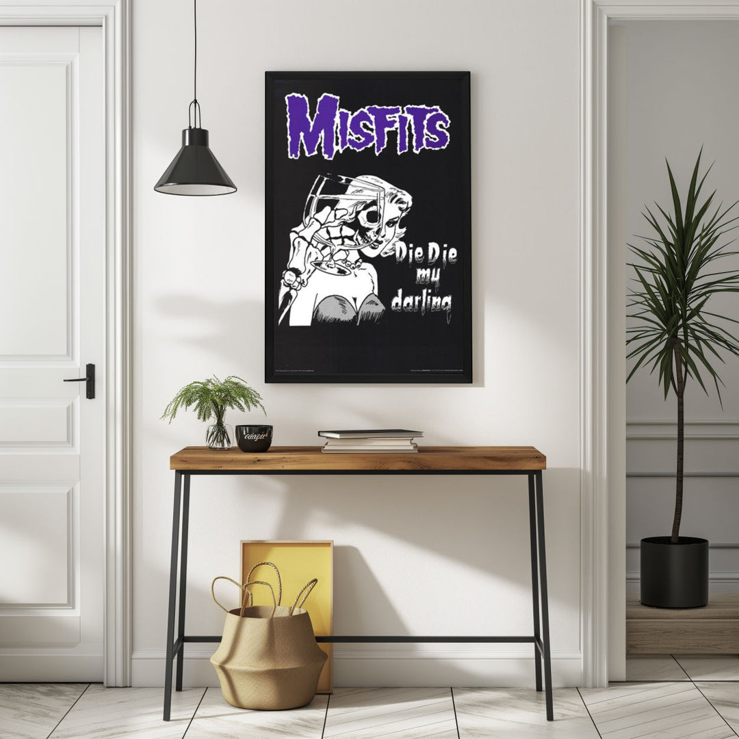 Background with Framed Poster