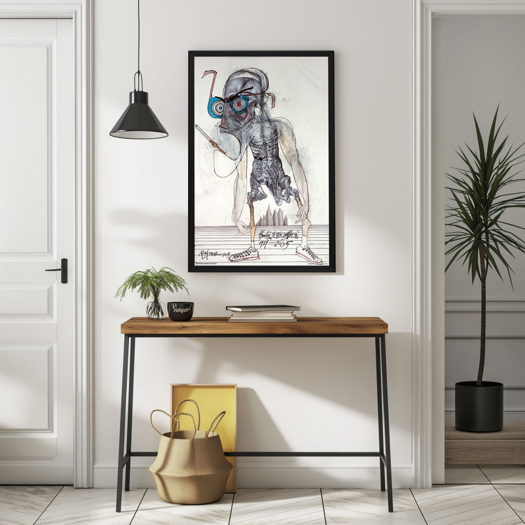 Background with Framed Poster