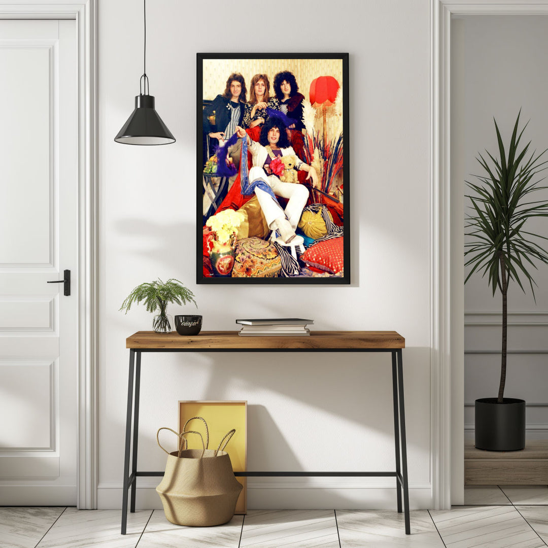 Background with Framed Poster