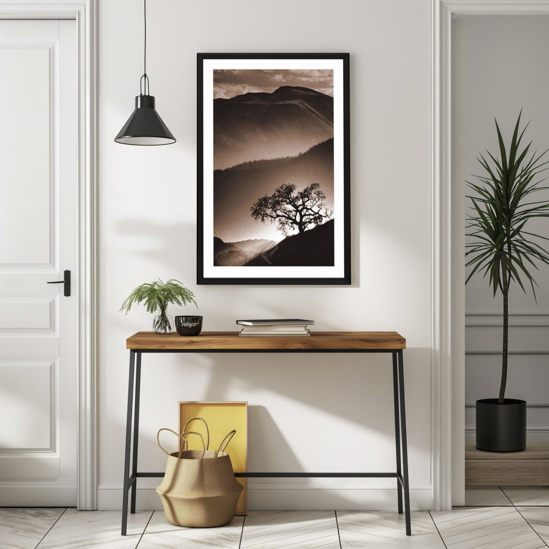 Background with Framed Poster