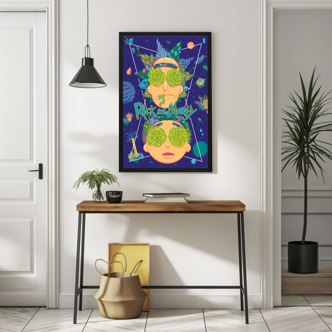 Background with Framed Poster