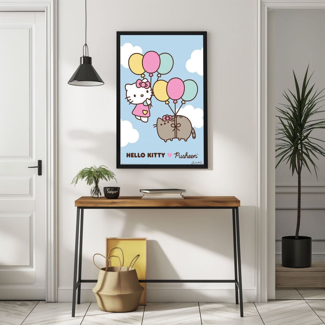 Background with Framed Poster