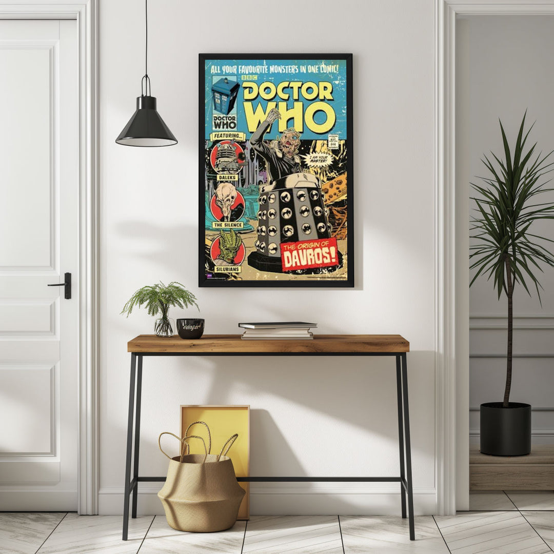 Background with Framed Poster