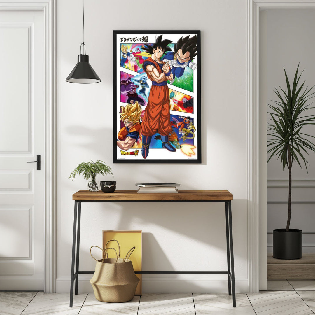 Background with Framed Poster