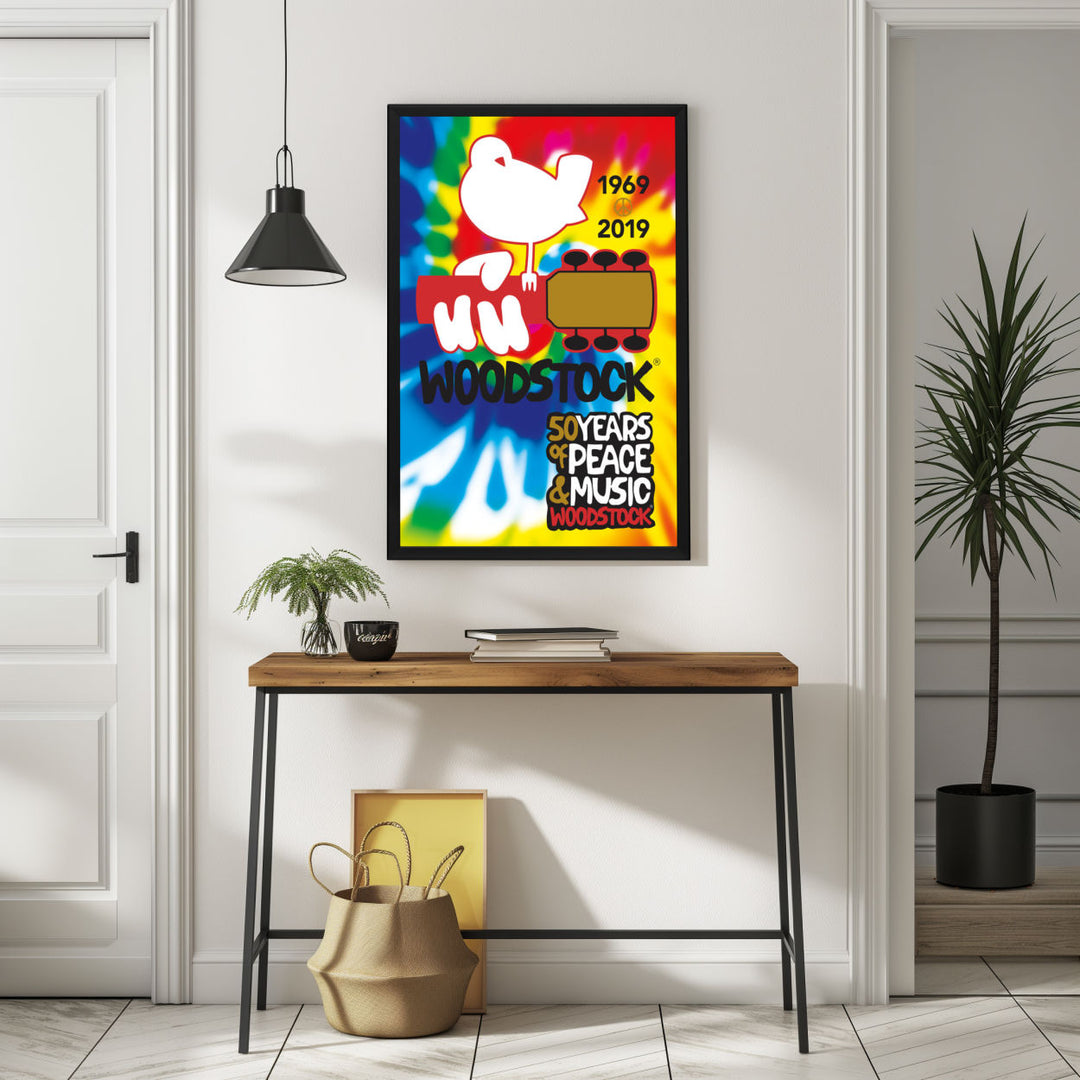 Background with Framed Poster