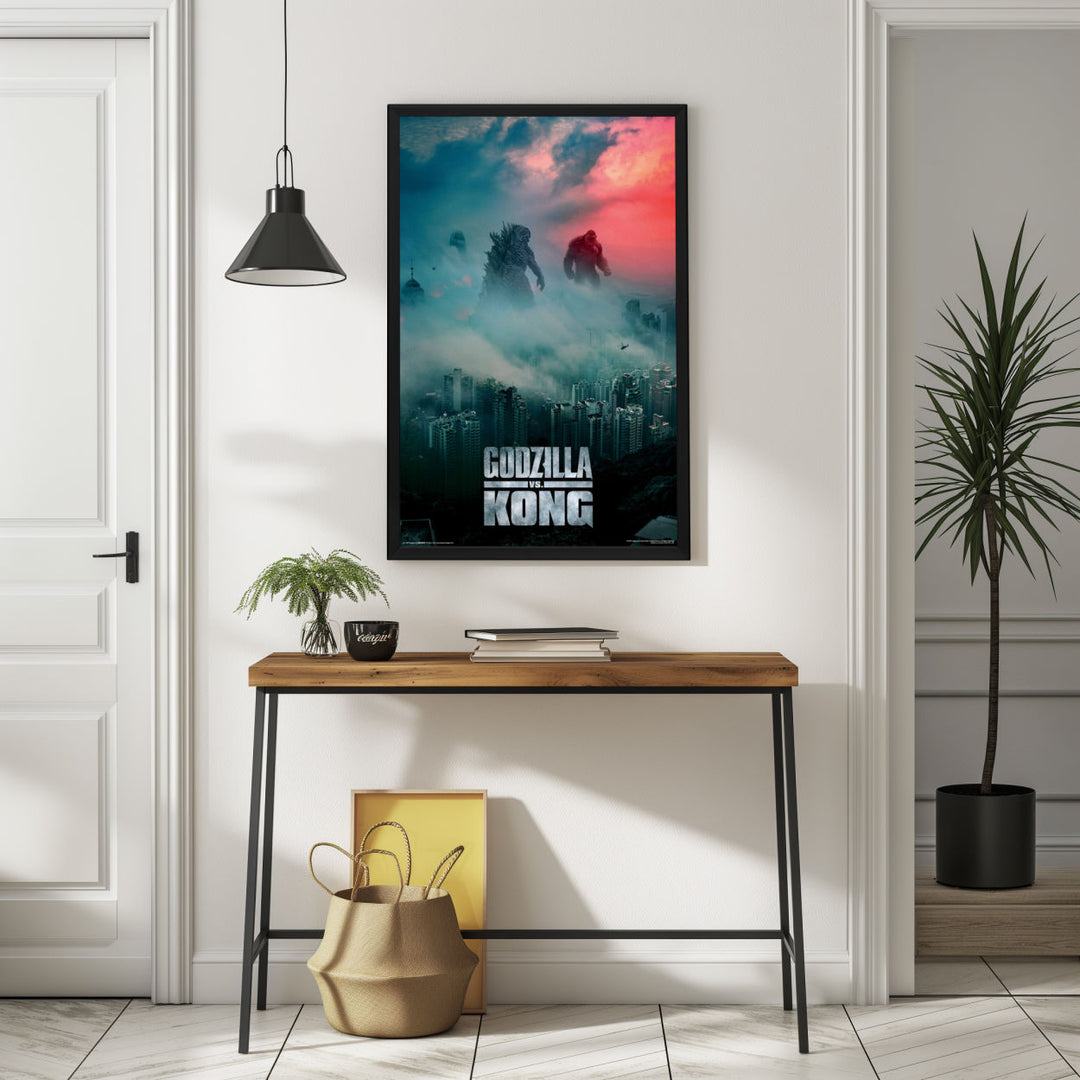 Background with Framed Poster