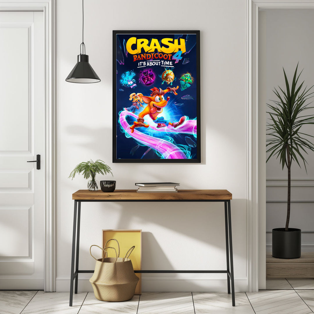 Background with Framed Poster