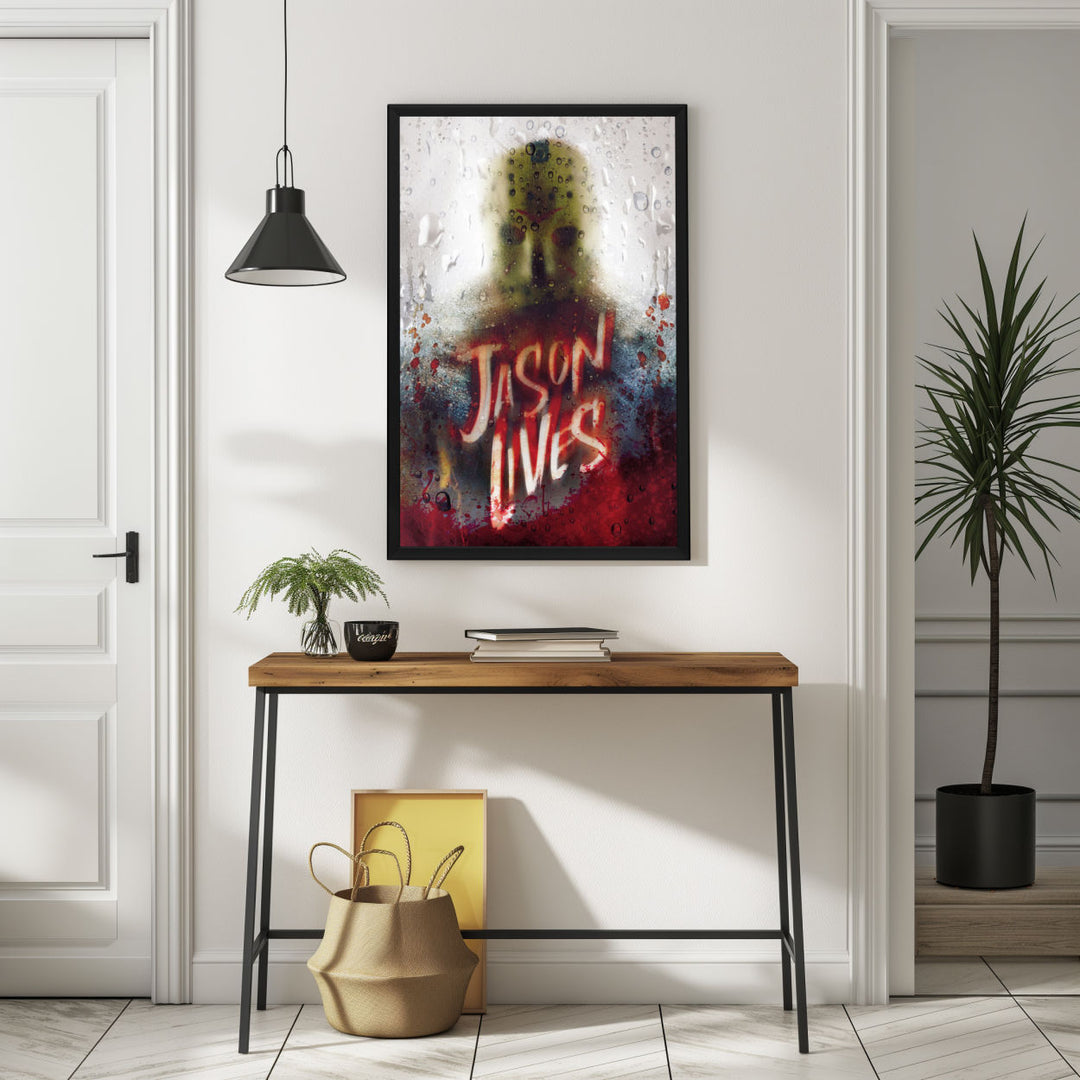 Background with Framed Poster