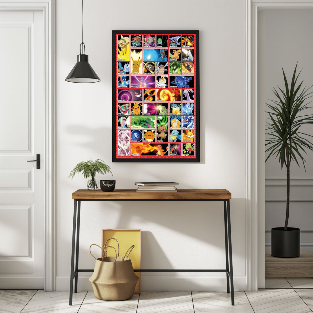Background with Framed Poster