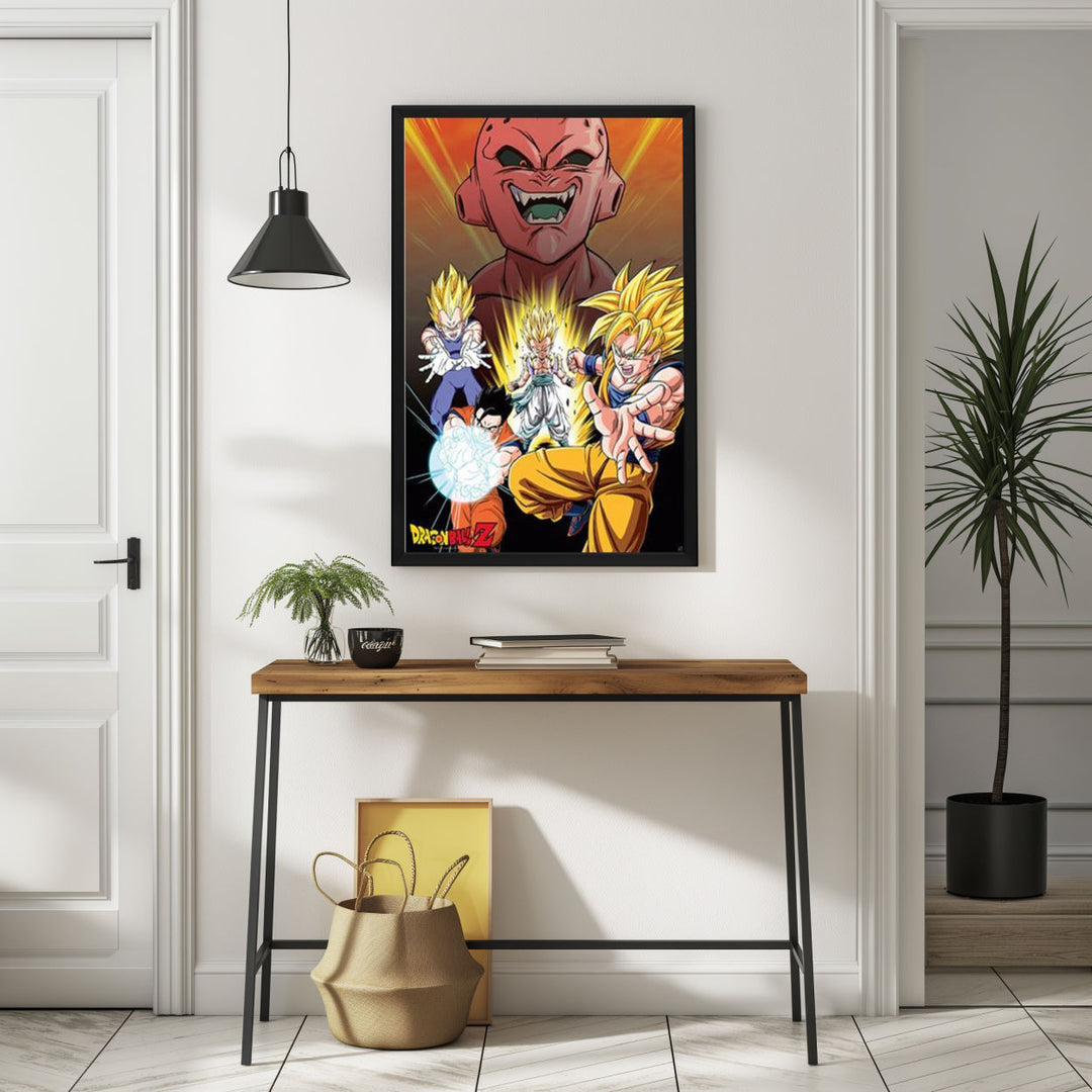 Background with Framed Poster