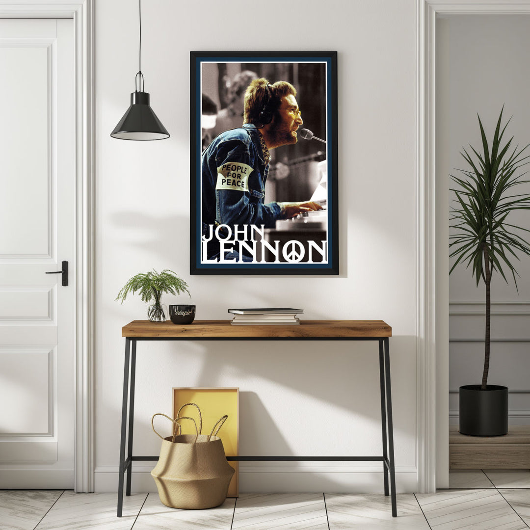 Background with Framed Poster