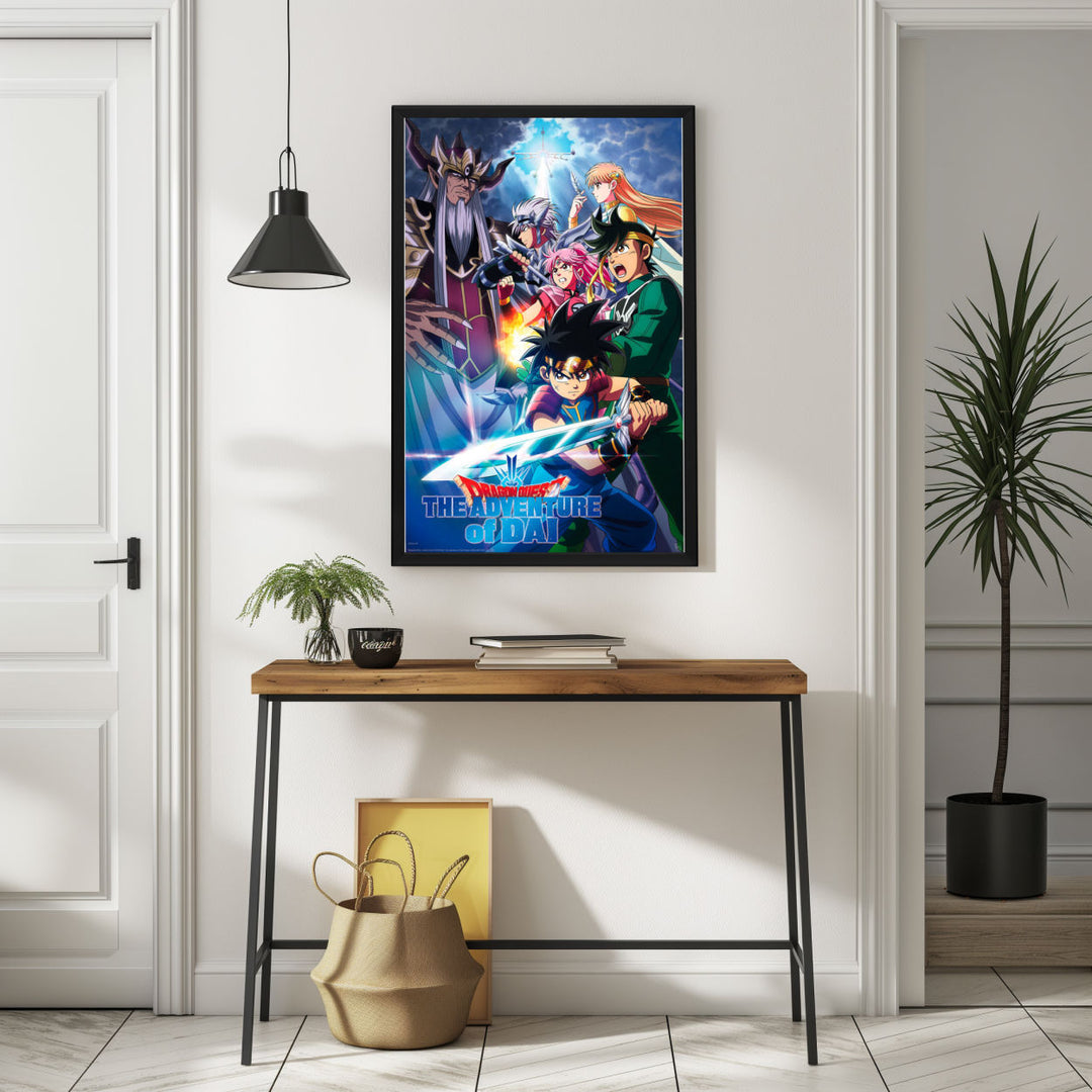 Background with Framed Poster