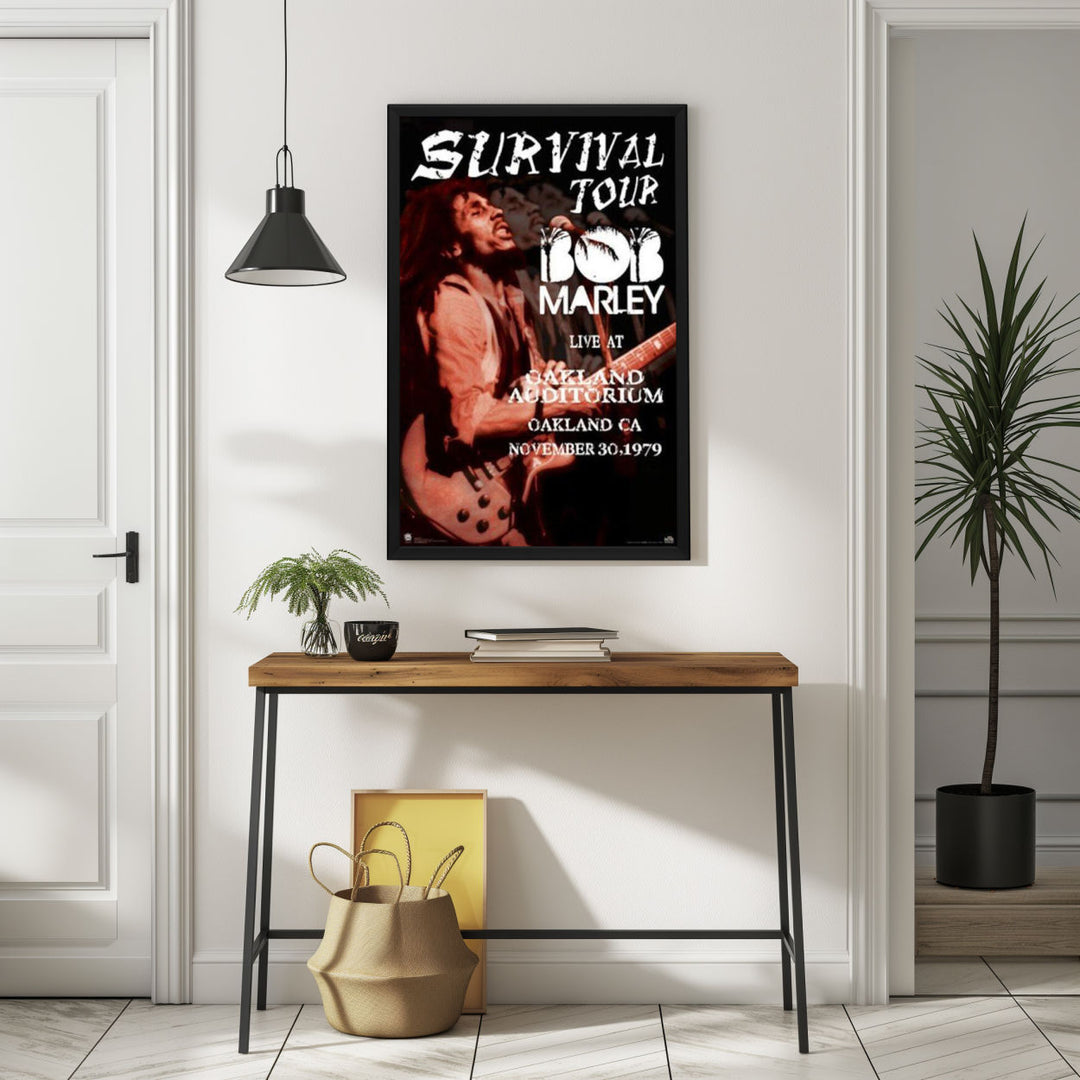 Background with Framed Poster