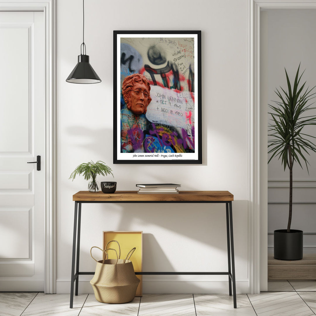 Background with Framed Poster