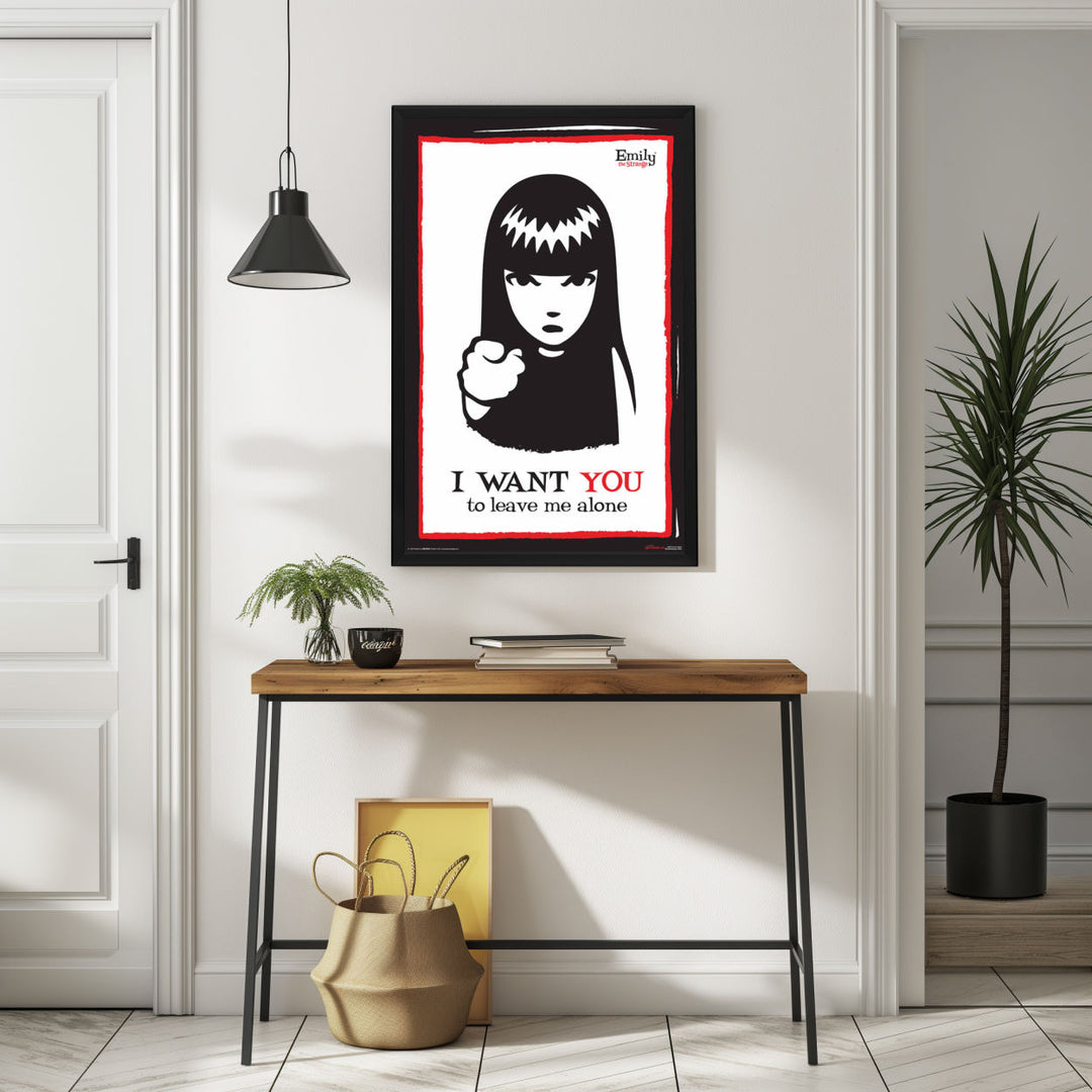 Background with Framed Poster