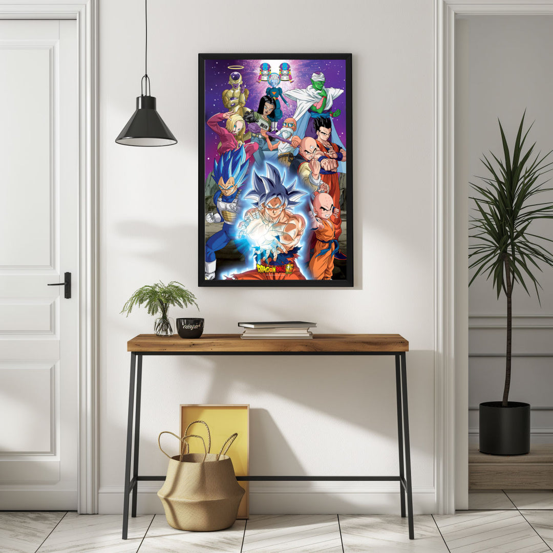 Background with Framed Poster