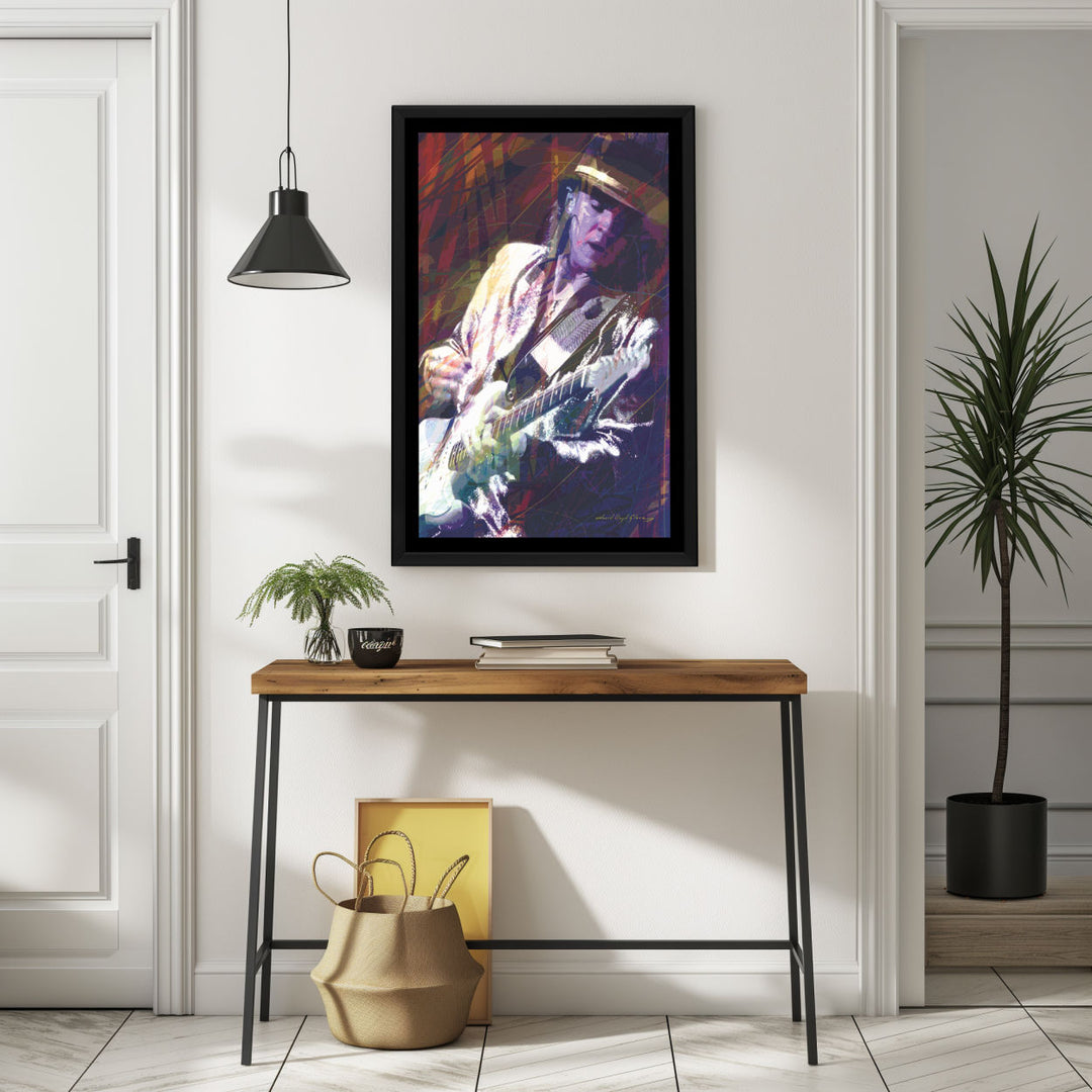 Background with Framed Poster